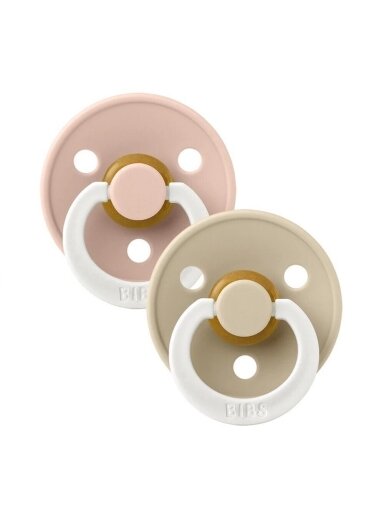 BIBS čiulptukas Anatomical Blush glow/Vanilla glow, 2vnt. 1 size BIBS čiulptukas Anatomical Blush glow/Vanilla glow, 2vnt. 1 size