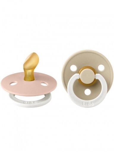 BIBS čiulptukas Anatomical Blush glow/Vanilla glow, 2vnt. 1 size BIBS čiulptukas Anatomical Blush glow/Vanilla glow, 2vnt. 1 size