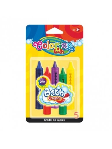 COLORINO KIDS vonios pieštukai, 5 spalvos, 67300PTR 1
