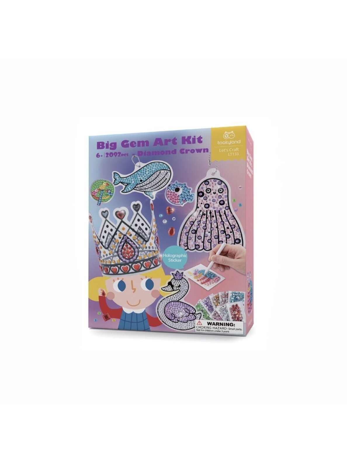 Big Gem Art Kit Diamond Crown, Tookyland