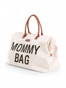Didelė mamos rankinė - krepšys MOMMY BAG, Of white, Childhome