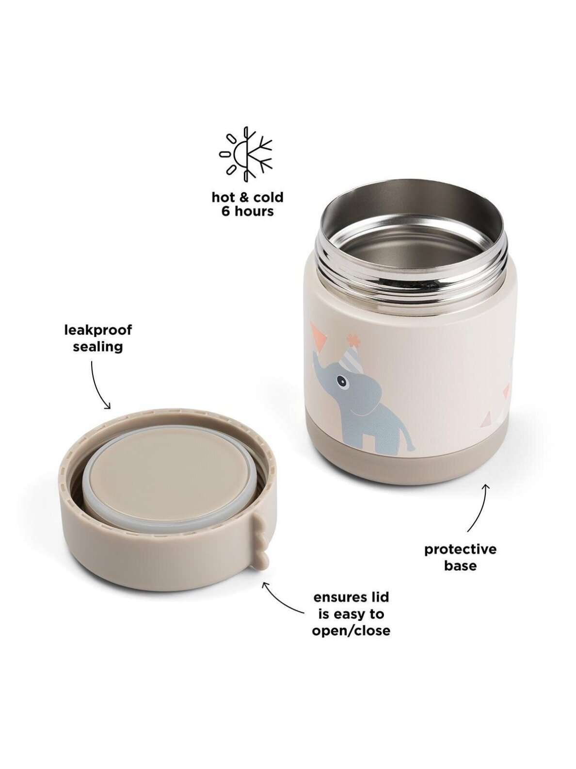 Done by Deer food thermos 300ml (Sand) 1
