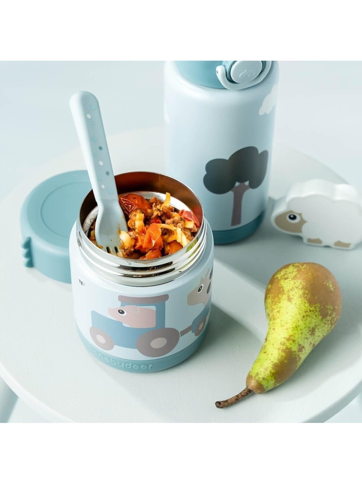 Done by Deer food thermos 300ml (Blue) 3 Done by Deer food thermos 300ml (Blue) 3