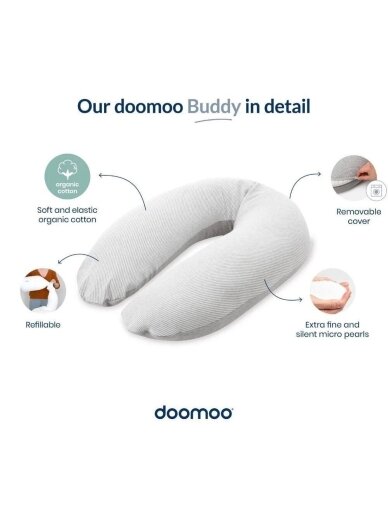 Doomoo organic cotton nursing pillow (granules) 180 cm Corduroy Green 2 Doomoo organic cotton nursing pillow (granules) 180 cm Corduroy Green 2