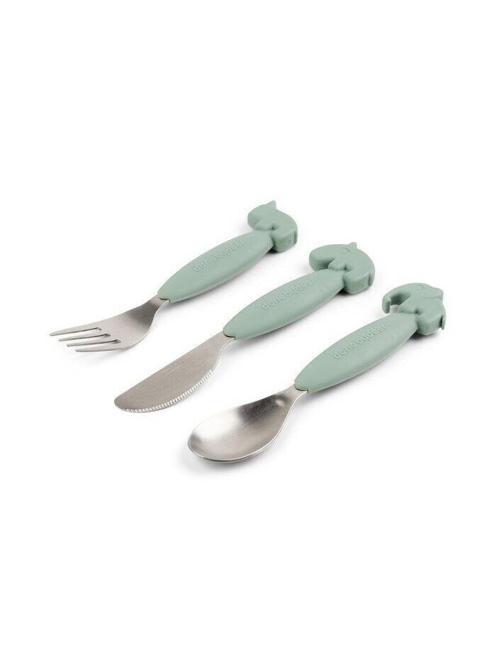 Done by Deer children’s cutlery set Green 1