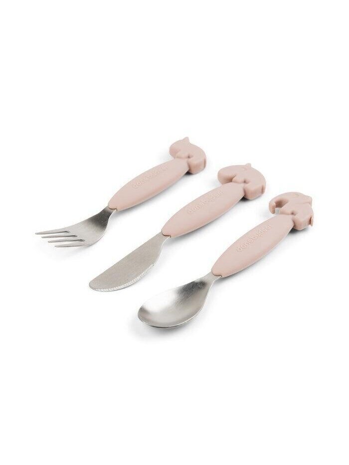 Done by Deer children’s cutlery set Green (Kopija) 1