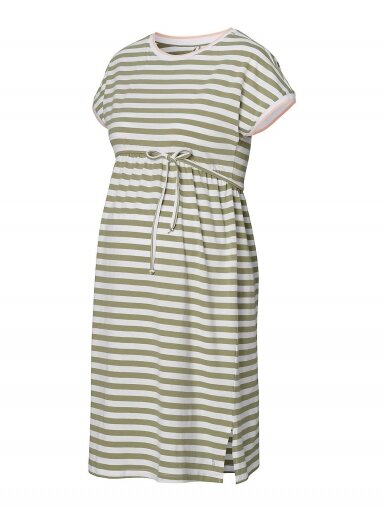 Striped dress, Real Olive by Esprit (white/khaki) Striped dress, Real Olive by Esprit (white/khaki)
