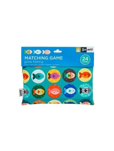 Memory game, Fish, 24pcs, Petit collage Memory game, Fish, 24pcs, Petit collage