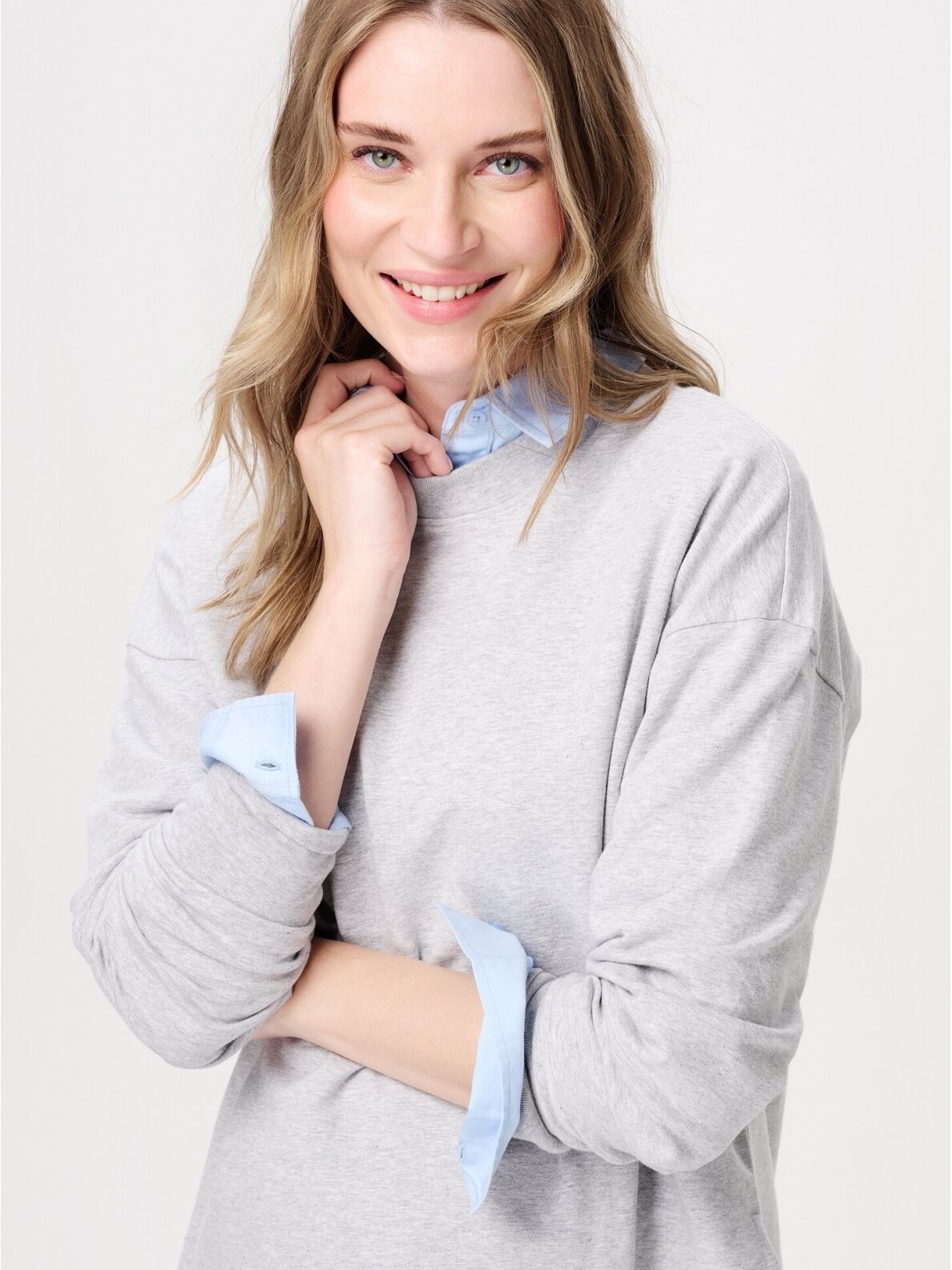 Noppies Maternity and Nursing Sweater (Grey melange) 1