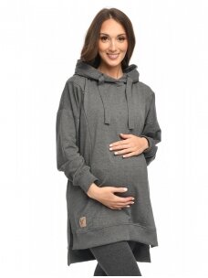 Džemperis nėščioms ir maitinančioms Aurellia, Mija (Tamsiai pilkas)