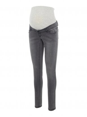 MLLOLA slim grey jeans by Mama;licious (Grey Denim)