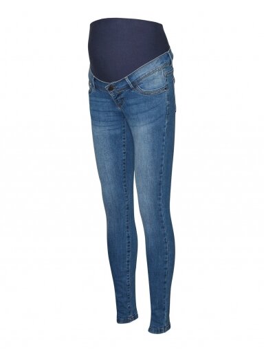 Džinsai nėščioms, Slim Fit, Medium Blue, Mama;licious