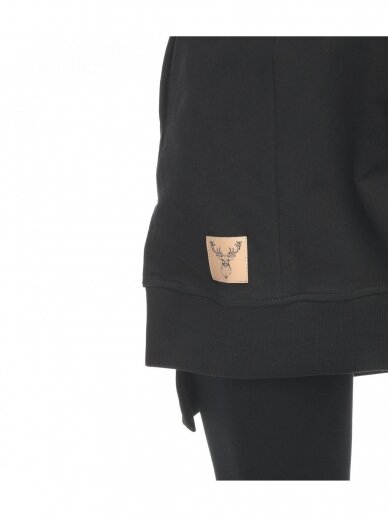 Hoodie for pregnant women "Aurellia" Black by Mija 2 Hoodie for pregnant women "Aurellia" Black by Mija 2