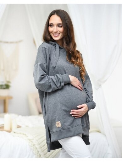 Džemperis nėščioms ir maitinančioms Aurellia, Mija (Tamsiai pilkas) 2