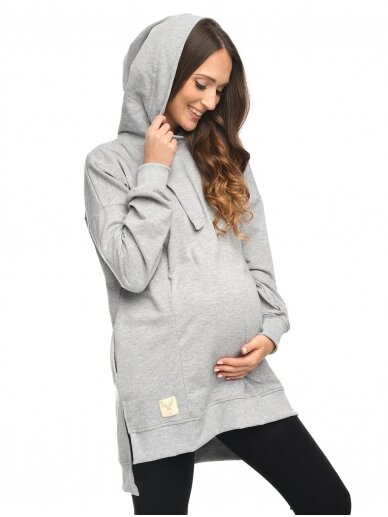 Džemperis nėščioms ir maitinančioms Aurellia Grey, Mija (šviesiai pilka) 2