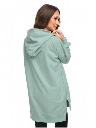 Hoodie for pregnant women "Aurellia" by Mija (turquoise) 2 Hoodie for pregnant women "Aurellia" by Mija (turquoise) 2