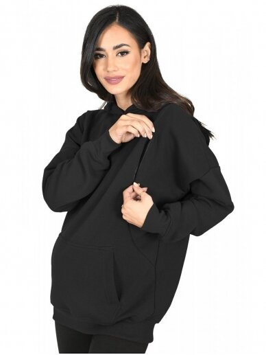 Warm sweater for pregnant and nursing, Molly Black, Mija (black) 3