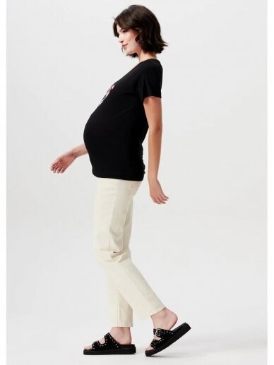 Tiesūs džinsai nėščioms Brooke, Supermom (Bone White) 6