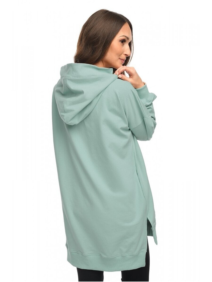 Hoodie for pregnant women "Aurellia" by Mija (turquoise) 2 Hoodie for pregnant women "Aurellia" by Mija (turquoise) 2