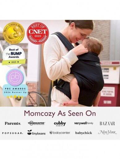 Momcozy ergonominė kūdikių nešioklė (Juoda) 10 Momcozy ergonominė kūdikių nešioklė (Juoda) 10