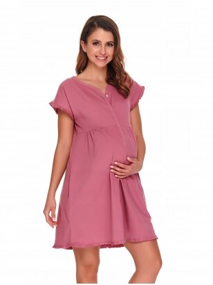 Organic cotton nightdress by DN (pink)