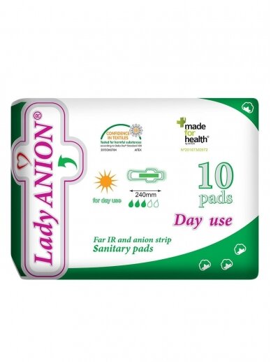 Dieniniai paketai, Day use, 10 vnt. Lady Anion Dieniniai paketai, Day use, 10 vnt. Lady Anion