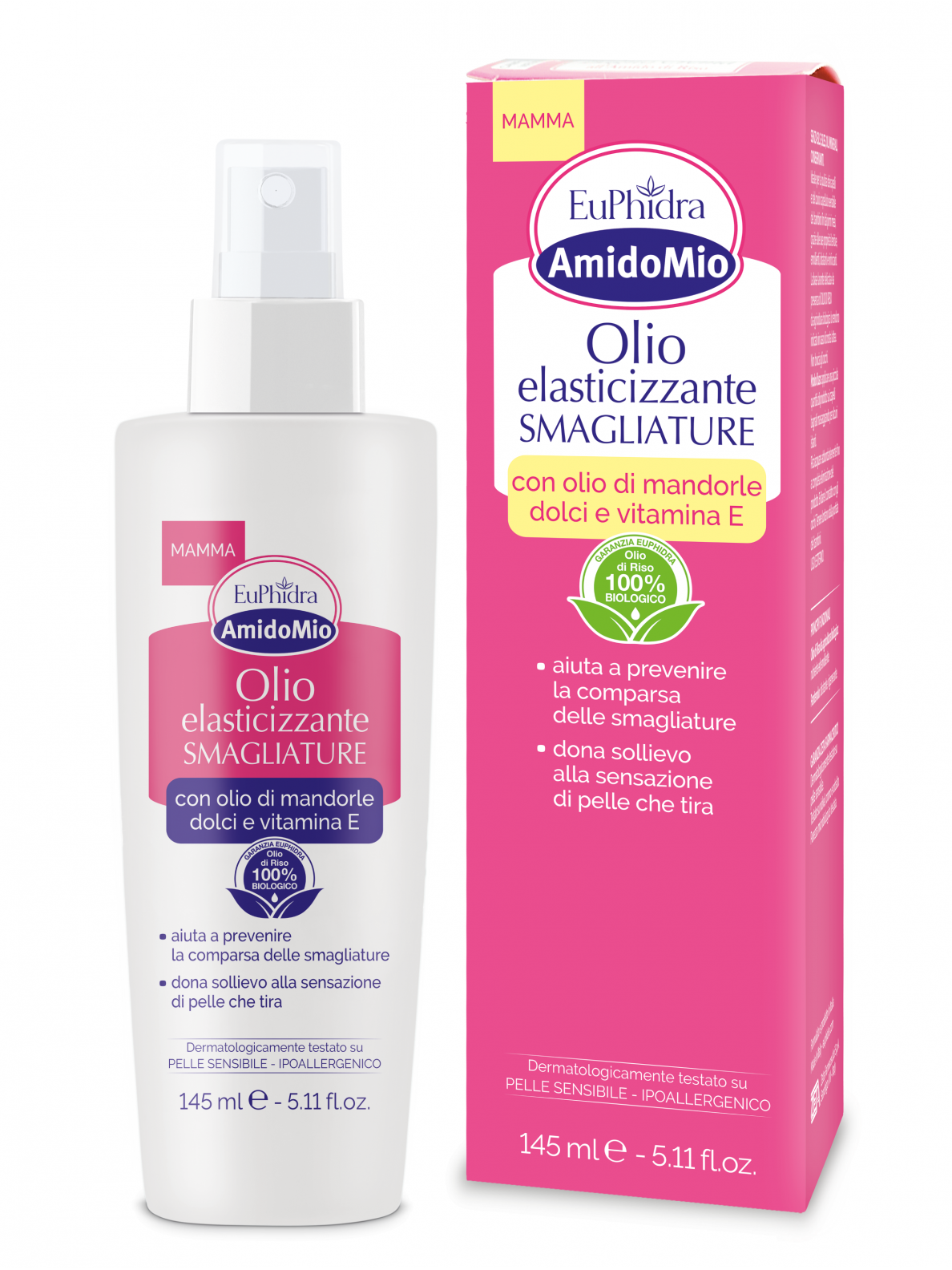 Elasticity-boosting oil against stretch marks 145ml, AmidoMio Elasticity-boosting oil against stretch marks 145ml, AmidoMio