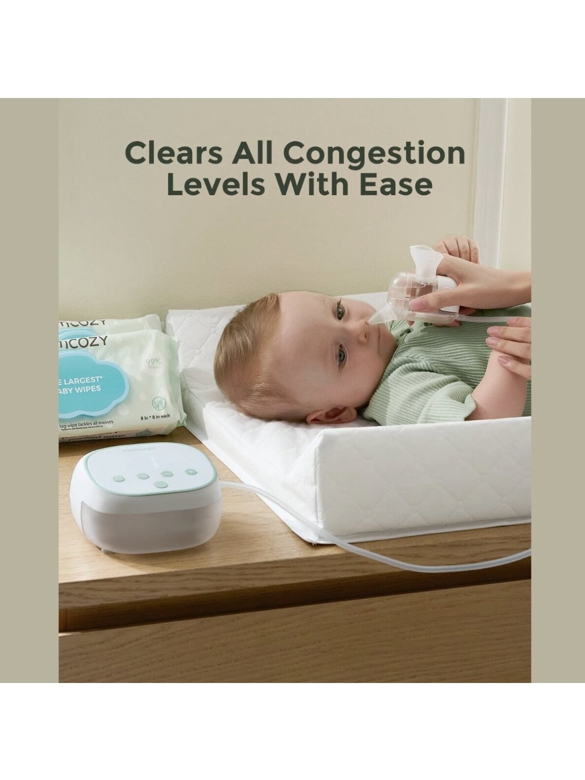 BreezyClear Pro 2-in-1 Electric Nasal Aspirator, Momcozy 2