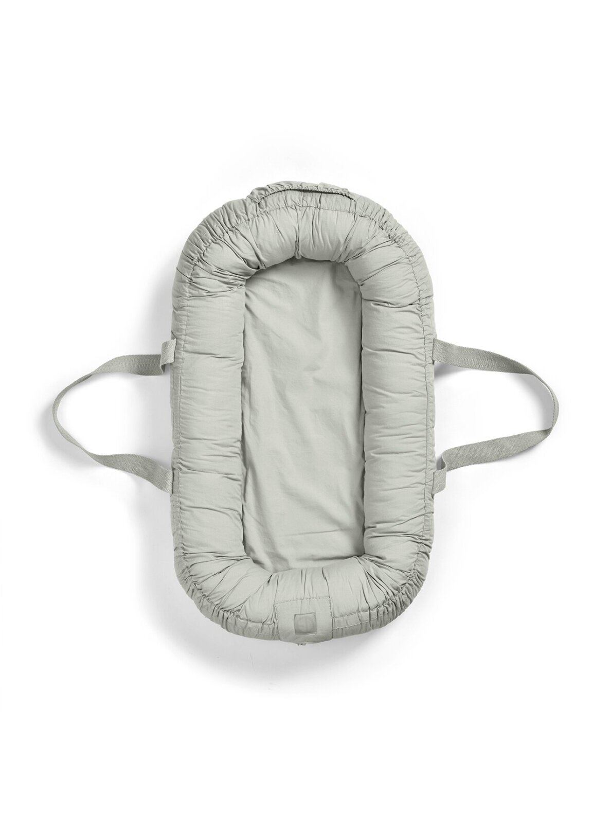 Elodie organic cotton baby nest 0+ with handles (mineral green) Elodie organic cotton baby nest 0+ with handles (mineral green)
