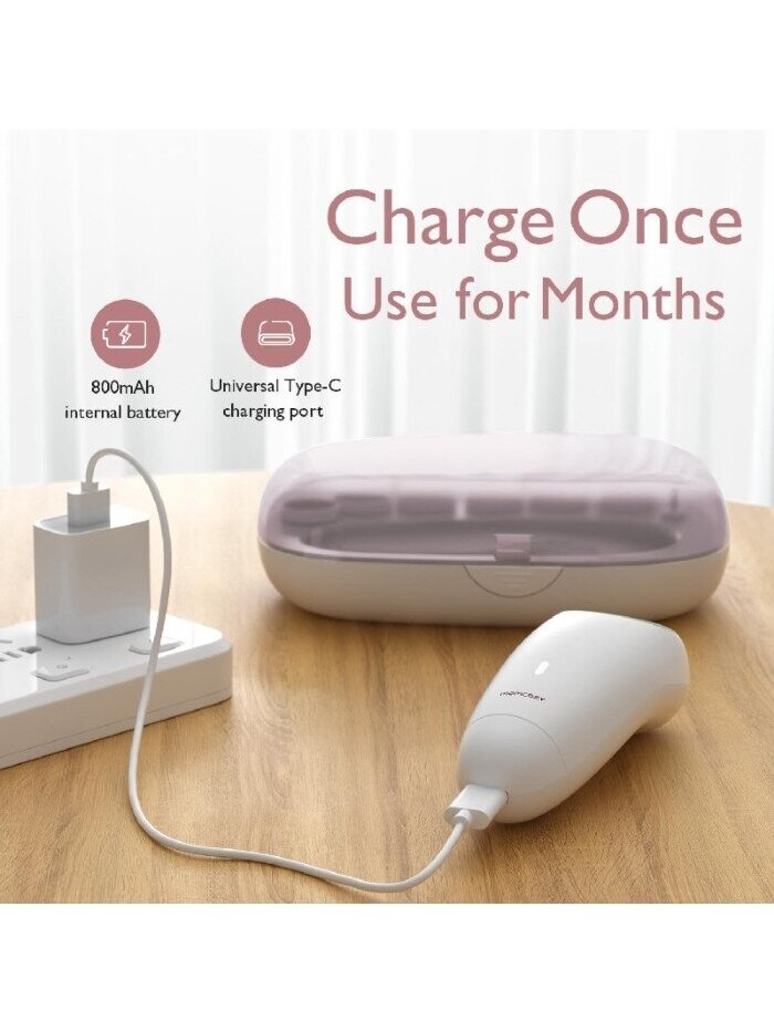 Elektrinė kūdikių nagų dildė, MOMCOZY (Rožinė) 3 Elektrinė kūdikių nagų dildė, MOMCOZY (Rožinė) 3