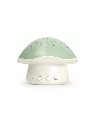 Pabobo naktinė lemputė-projektorius Mushroom Green