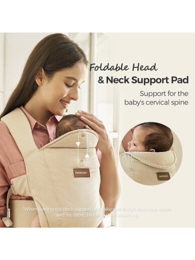Weesnug Ergonomic Baby Carrier, Momcozy, Cotton Khaki 1 Weesnug Ergonomic Baby Carrier, Momcozy, Cotton Khaki 1