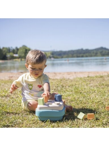 SMOBY Little Green Sorter Bioplastik krepšelyje