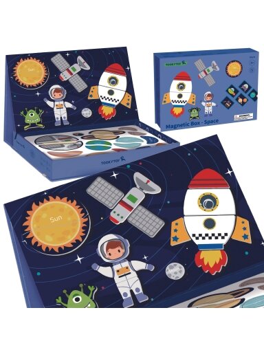 TOOKY TOY Magnetinė dėlionė Erdvė galvosūkis