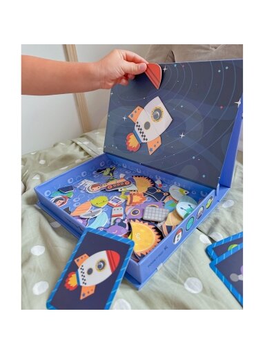 TOOKY TOY Magnetinė dėlionė Erdvė galvosūkis