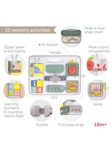 Taf Toys veiklos kilimelis Buckles 18men+