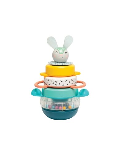 Taf Toys Žiedelių bokštas „Hunny Bunny“ 9mėn+