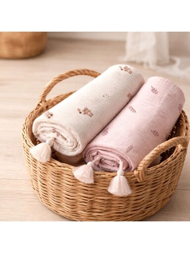 BabyOno muslino pledas 1566/02, Beige, 75 × 100 cm
