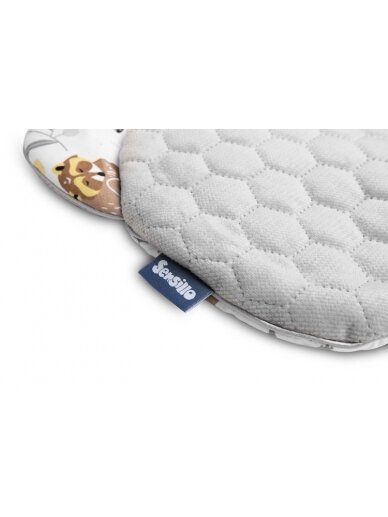 Komplektas vežimėliui Antklodė+pagalvėlė SILLO Velvet White Forest 2