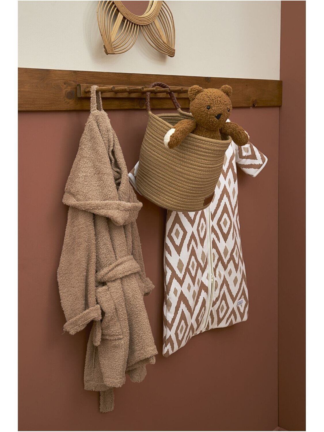 Terry bathrobe for children, Meyco Baby, (Toffe) 2 Terry bathrobe for children, Meyco Baby, (Toffe) 2