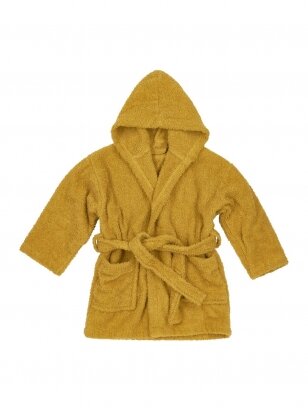 Terry bathrobe for children, Meyco Baby, (honey gold)