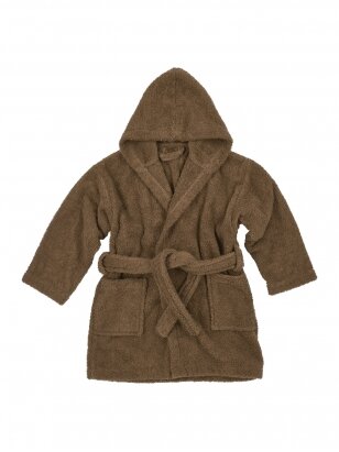 Terry bathrobe for children, Meyco Baby, (Chocolate)