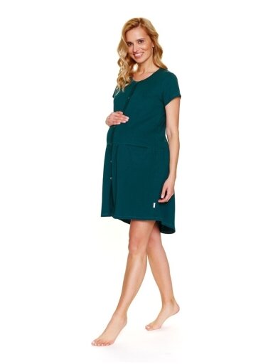 Maternity nursing nightdress by DN (green)