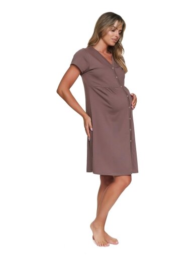 Maternity breastfeeding nightdress by DN (Mocca)  2