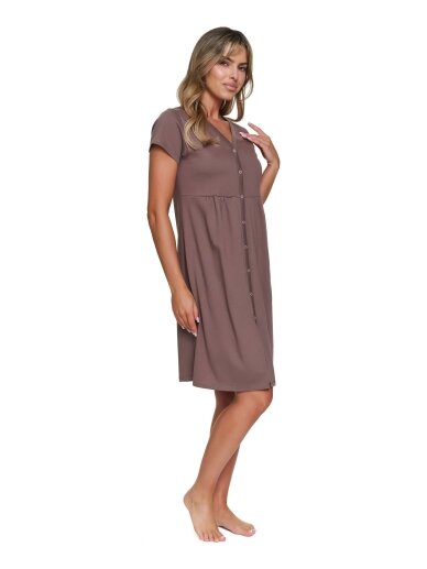 Maternity breastfeeding nightdress by DN (Mocca)