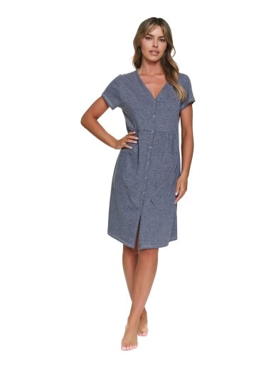 Maternity breastfeeding nightdress by DN (Dark grey)