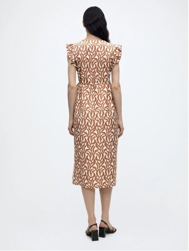 Viscose dress for pregnant women MLGLORIA Mama;licious (Light brown) 3 Viscose dress for pregnant women MLGLORIA Mama;licious (Light brown) 3