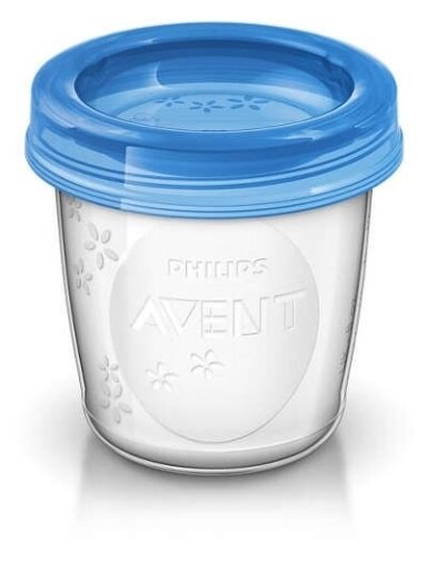 Sandarūs indeliai motinos pienui laikyti, 5 vnt., Philips AVENT Sandarūs indeliai motinos pienui laikyti, 5 vnt., Philips AVENT