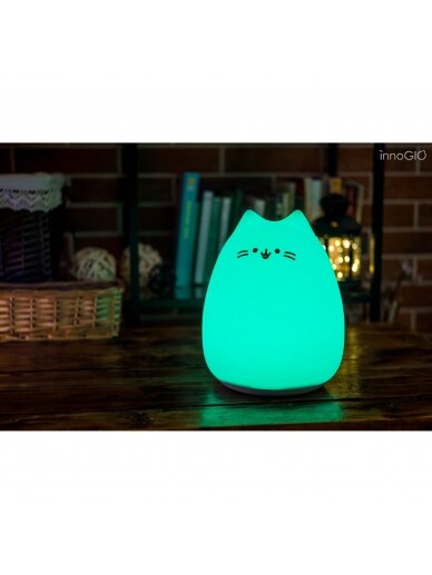 InnoGiO naktinė lempa kačiukas GIOkitty Midi LJC-101 1