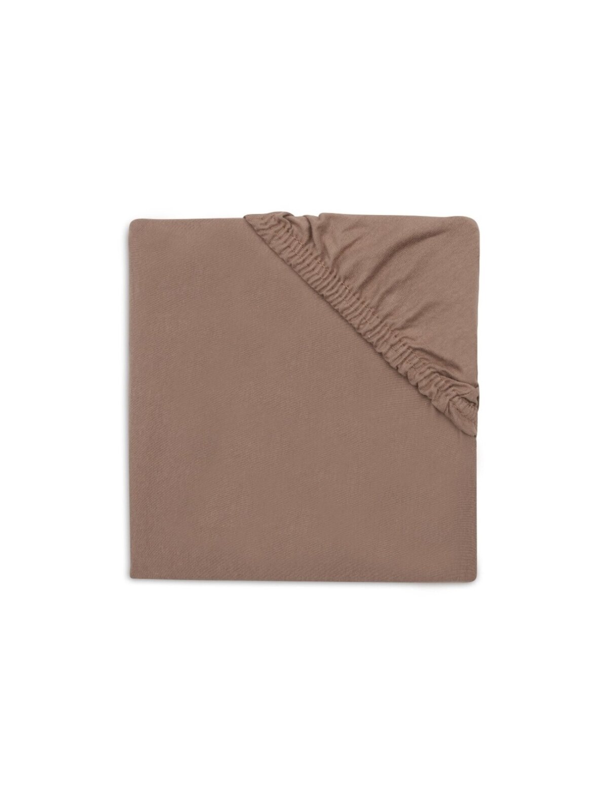 Jollein Fitted Sheet Jersey, 60x120 cm, Milky Coffee Jollein Fitted Sheet Jersey, 60x120 cm, Milky Coffee